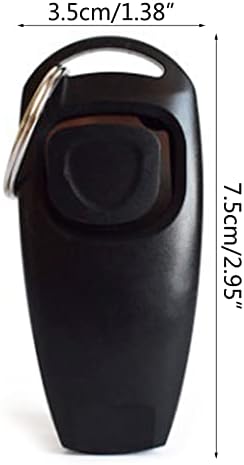 Pet Training Clicker and Sound Trainer with Keyring, Dog Clicker Combo for Behavioral Training, 8 Colors