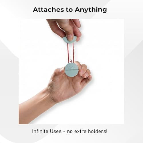 ROAM SMART TRACKER Bluetooth Item Locator: iOS & Android Compatible | Waterproof Tracker for Keys, Luggage, Kid & Pet Gear, Built-in Elastic Strap, No Extra App or Fees, Fast Setup, 6-Pack