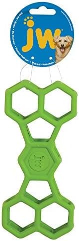 JW Pet HOL-ee Football Dog Toy Puzzle Ball, Natural Rubber, Large