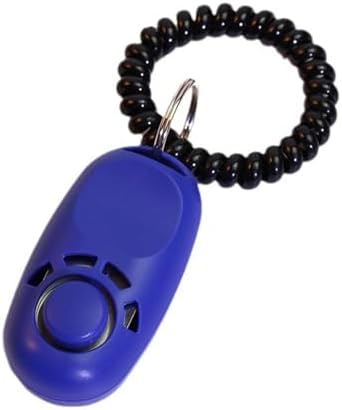 Dogs Training Clickers Plastic Pet Dogs Trainer Tool Stretch Help Wrist Rope Sound Keychains Dogs Training Clickers, Blue