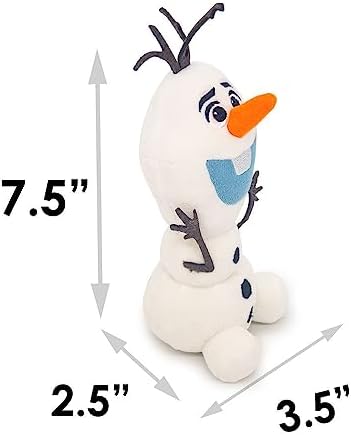 Buckle-Down Disney Dog Toy Frozen Olaf Surprised Sitting Pose Pet Toy Plush
