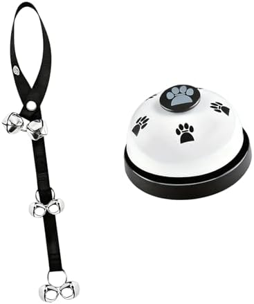 Dog Cats Training Doorbell with Sturdy Nylons Rope and ABS Bells Pet Doorbell Rope for Toilet Alerts and Commands Durability Pet Training