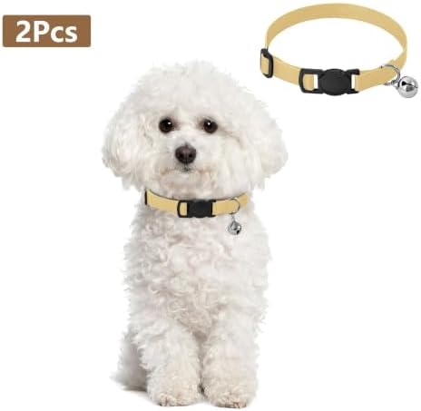 Gradients Peach Dog Collar 2 Pack Adjustable Pet Collar Adjustable Length 10.6" to 17.1"