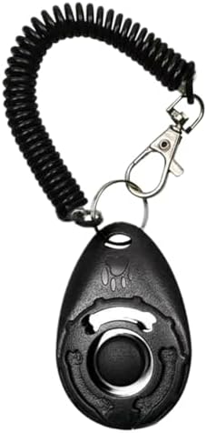 1-Pack Pet Clicker for Dogs – Easy-to-Use Training Clicker with Wrist Strap – Perfect for Puppy Potty Training, Bark Control & Sit/Stay Commands – Effective Positive Reinforcement Tool (black)