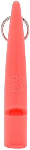 ACME THE Dog Training Whistle Number 210.5 High Pitch, Single Note | Good Sound Quality, Weather-Proof Whistles | Designed and Made in The UK (Coral)