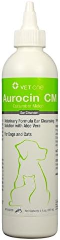 Aurocin CM (Cucumber Melon Scent) Ear Cleanser with Aloe 8-oz