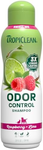 TropiClean Deodorizing Dog Shampoo, Raspberry Lime Scent, 20oz