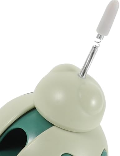 NUOBESTY Interactive Cat Treat Feeder with Beetle Shape and Lightweight Plastic Material, Wobble Tumbler Design for Indoor and Outdoor Enrichment, Interactive Pet Treats Dispenser