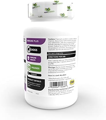 VetriScience Immunity Health Capsules for Small Breed Dogs, 120 Count