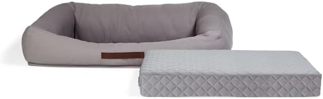 Reddy Cozy & Cool Touch Dog Bed 30" L X 40" W X 8" H Gray