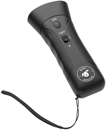 Ultrasonic Dog Bark Deterrent & Behavior Corrector - Stop Barking, Jumping, Aggression Without Yelling -Just Point & Press! Backed by Kevin Harrington from Shark Tank (Bark Begone Classic)