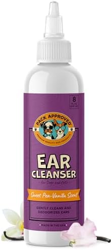 Pack Approved Cat & Dog Ear Cleaning Solution - Sweet Pea & Vanilla - 8oz