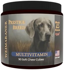 Weimaraner Multivitamins, 90 Count, Made in the USA with Real Bacon