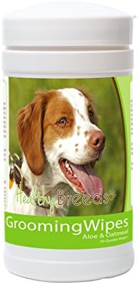 Healthy Breeds Brittany Grooming Wipes 70 Count