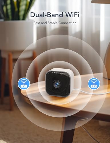 GNCC 2K Indoor Security Camera for Home Wireless, Pet Camera 2.4g/5g WiFi