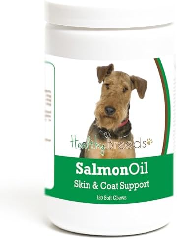 Healthy Breeds Airedale Terrier Salmon Oil Soft Chews 120 Count