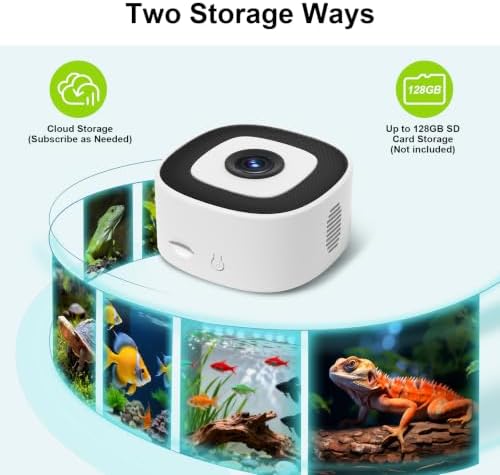 2K AI Reptile & Aquarium Camera with Wide-Angle Lens