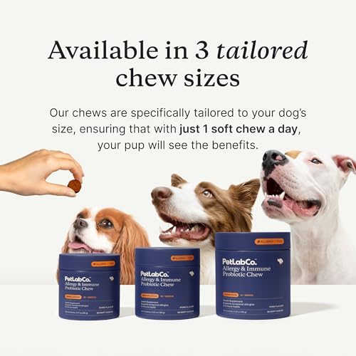 PetLab Co. Allergy & Immune Probiotic Chews, 30 Soft Chews, Medium Dogs