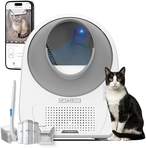 CATLINK Ultra Automatic Litter Box with AI Camera, Dual Band WiFi