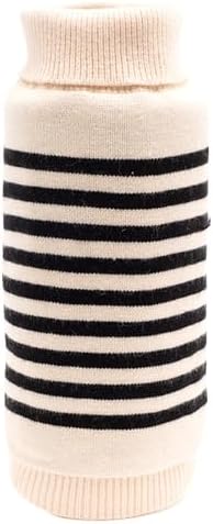 THE WORTHY DOG Sleeveless Pullover Pet Sweater, for Large Dogs, Striped