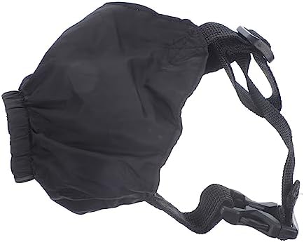 Pet Dog Eye Mask for Outdoor Shading, Breathable Nylon, Black