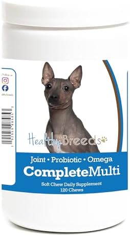 Healthy Breeds American Hairless Terrier All in One Multivitamin Soft Chew 120 Count