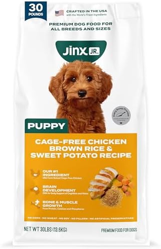 Jinx Puppy Dry Dog Food - Real Chicken, Brown Rice & Sweet Potato, 30lb