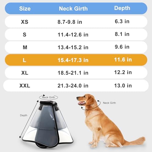Dog Cone to Stop Licking, Soft Dog Cone Collar Alternative After Surgery