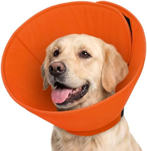 AOFITEE Soft Cone for Large Dogs, Adjustable Dog Cones to Stop Licking