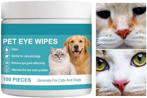 Eye Wipes for Dogs 100-piece Cleaning Grooming Sheets