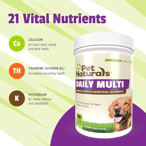Pet Naturals Daily Multivitamin Soft Chews for Dogs, Veggie, 150 Count