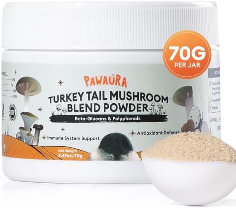Turkey Tail Mushroom for Dogs, Supports Immunity & Health, 70g