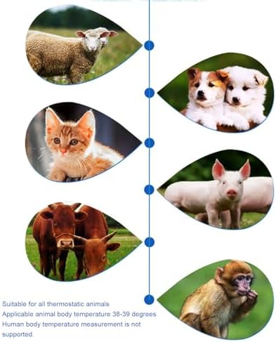 Dog Ear Thermometers High-Precision, Double-Mode Design, Clear LED Display