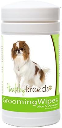 Healthy Breeds Japanese Chin Grooming Wipes 70 Count