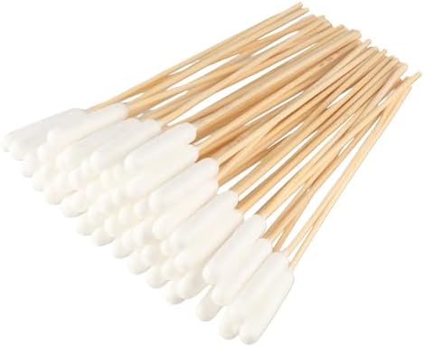 100Pcs Dog Cotton Buds, 6 Inch Long Cotton Swabs Pet Cotton Swabs Pets Ear Cleaner Swabs with Long Handle for Cat Dog Removing Ear Wax