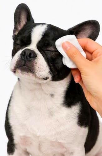 Cleansing Wipes for Dogs and Puppies 100 Presoaked Textured Wipes per Cansister (Ear Wipes)