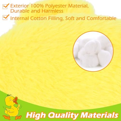 EXPAWLORER Plush Squeaky Duck Dog Toy - Soft Stuffed Small Dog Toys Cute Yellow Duck, Best Birthday Gift Interactive Filled Chew Toys for Puppy Small Medium Dogs Biting Training Teething, 2 Pack