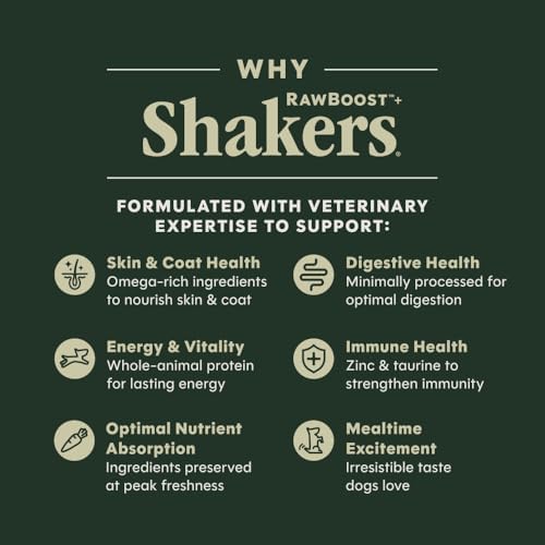Instinct Freeze Dried Shakers, Dog Food Topper, Chicken, 5.5 oz. (Pack of 2)