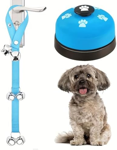Dog Cats Training Doorbell with Sturdy Nylons Rope and ABS Bells Pet Doorbell Rope for Toilet Alerts and Commands Durability Pet Training