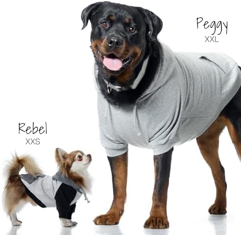 Rocky II - The Extra Comfy Hoodie, Organic Cotton and Recycled Poly Dog Hoodie Pet Coat Sweater for Small, Medium, Large Dogs, Pink Half Camo, Medium