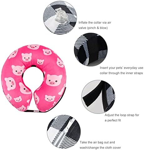 CuteBone Dog Recovery Cone for Small Medium Dogs & Cats