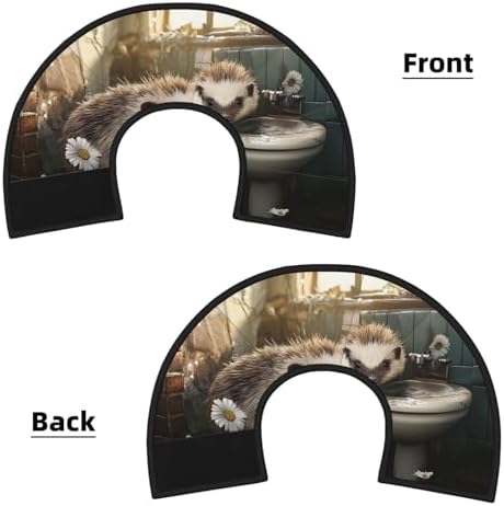 Custom Pet Cones - Unique Design Cat & Dog Cone, Collar for Post-Surgery Recovery, Adjustable Neck Smart Hedgehog Small