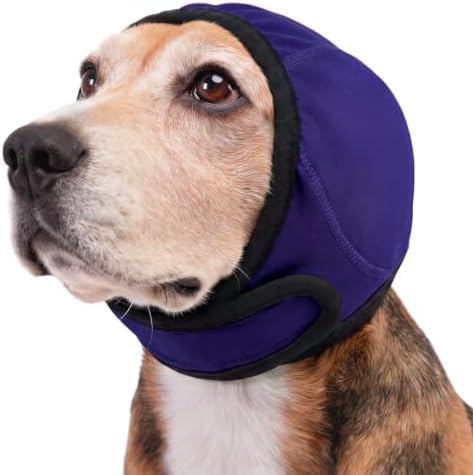 Allroaring Dog Calming Hoodie Noise Shield Anxiety Relief for Dogs,Blue S