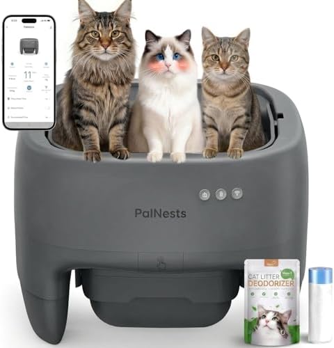 Self-Cleaning Litter Box 18-Day Capacity for Multi-Cat Homes