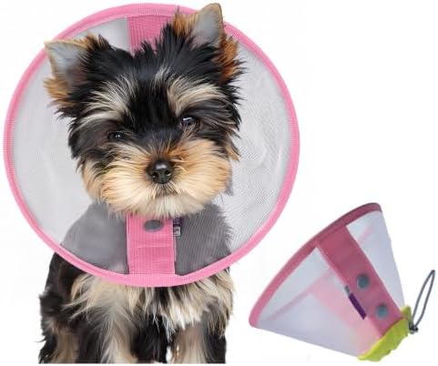 Soft Dog Cone for Small Dogs 2-20 lbs, Elizabethan Collar to Stop Licking