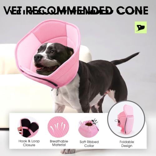 Dog Cone, Soft Cone for Dogs to Stop Licking