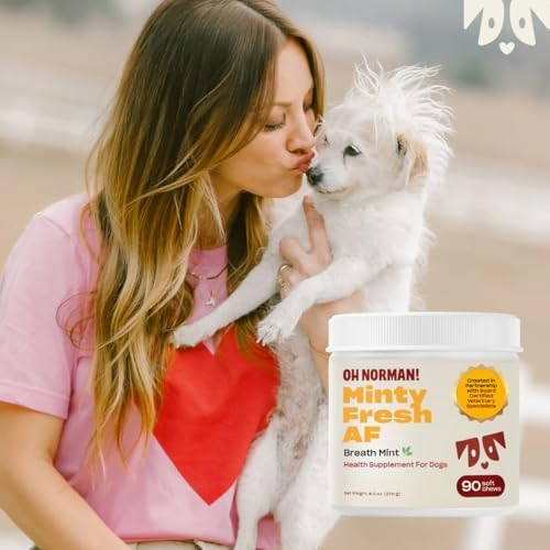 OH NORMAN! Minty Fresh - Dog Bad Breath Eliminator, Vet Developed, 90 Count