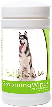 Healthy Breeds Siberian Husky Grooming Wipes 70 Count