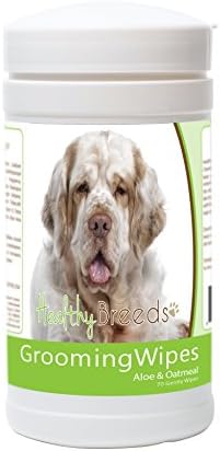 Healthy Breeds Clumber Spaniel Grooming Wipes 70 Count