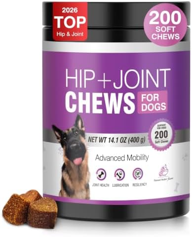 Joint Supplement for Dogs 200 ct, Glucosamine Chondroitin MSM for All Dogs